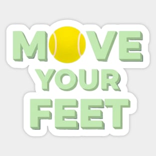 Court Motivation, Tennis Players Funny Quote Sticker